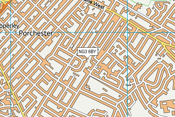 NG3 6BY map - OS VectorMap District (Ordnance Survey) NG3 6BY map - OS VectorMap District (Ordnance Survey)