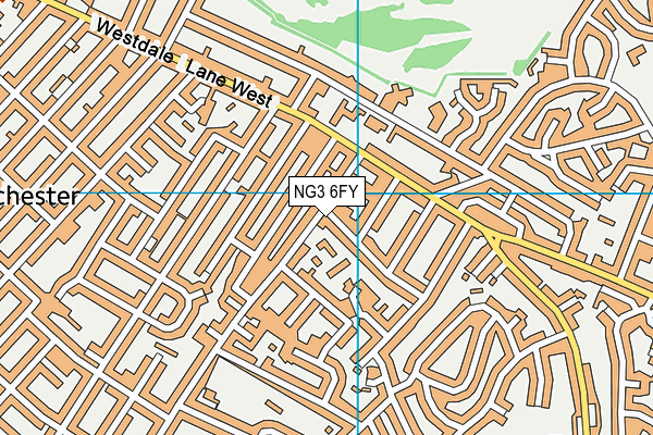 NG3 6FY map - OS VectorMap District (Ordnance Survey) NG3 6FY map - OS VectorMap District (Ordnance Survey)