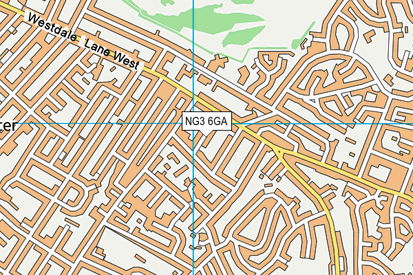 NG3 6GA map - OS VectorMap District (Ordnance Survey) NG3 6GA map - OS VectorMap District (Ordnance Survey)