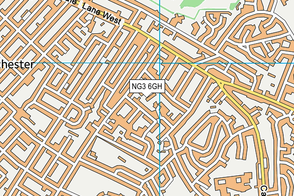NG3 6GH map - OS VectorMap District (Ordnance Survey) NG3 6GH map - OS VectorMap District (Ordnance Survey)