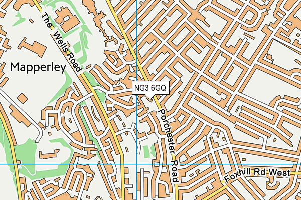 NG3 6GQ map - OS VectorMap District (Ordnance Survey) NG3 6GQ map - OS VectorMap District (Ordnance Survey)