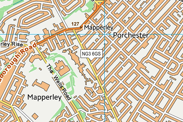 NG3 6GS map - OS VectorMap District (Ordnance Survey) NG3 6GS map - OS VectorMap District (Ordnance Survey)