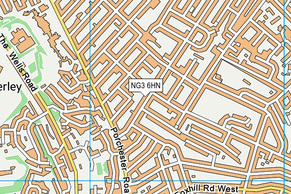 NG3 6HN map - OS VectorMap District (Ordnance Survey) NG3 6HN map - OS VectorMap District (Ordnance Survey)