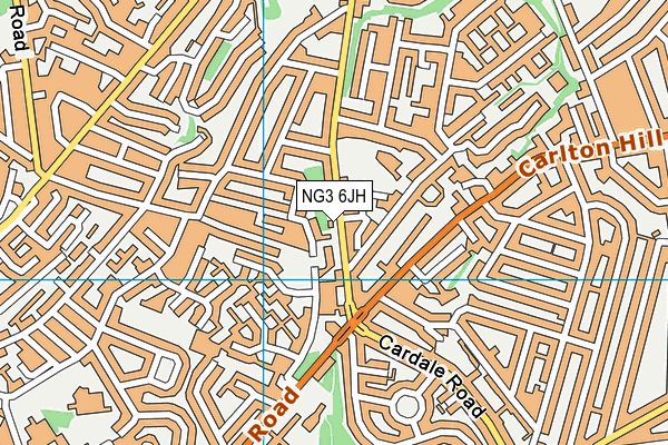 NG3 6JH map - OS VectorMap District (Ordnance Survey) NG3 6JH map - OS VectorMap District (Ordnance Survey)