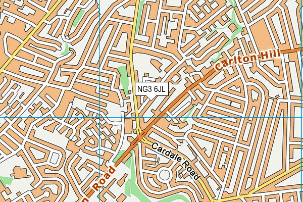NG3 6JL map - OS VectorMap District (Ordnance Survey) NG3 6JL map - OS VectorMap District (Ordnance Survey)