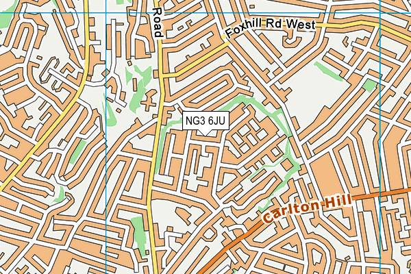 NG3 6JU map - OS VectorMap District (Ordnance Survey) NG3 6JU map - OS VectorMap District (Ordnance Survey)