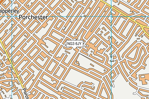 NG3 6JY map - OS VectorMap District (Ordnance Survey) NG3 6JY map - OS VectorMap District (Ordnance Survey)
