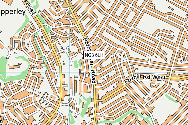 NG3 6LH map - OS VectorMap District (Ordnance Survey) NG3 6LH map - OS VectorMap District (Ordnance Survey)