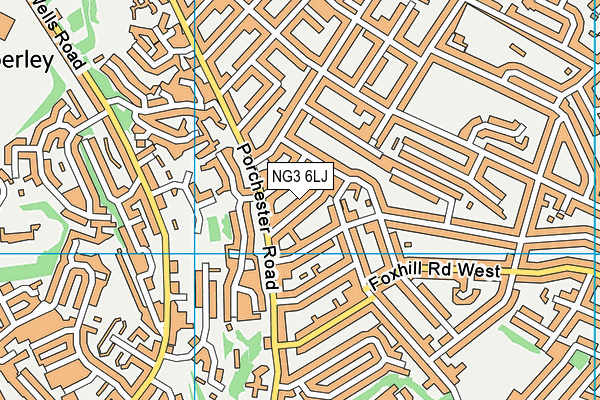 NG3 6LJ map - OS VectorMap District (Ordnance Survey) NG3 6LJ map - OS VectorMap District (Ordnance Survey)