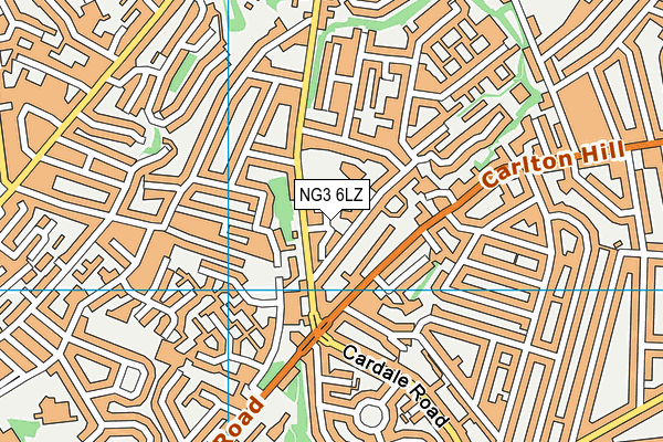 NG3 6LZ map - OS VectorMap District (Ordnance Survey) NG3 6LZ map - OS VectorMap District (Ordnance Survey)