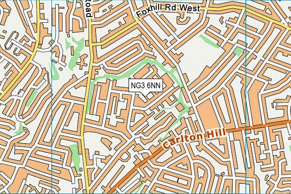 NG3 6NN map - OS VectorMap District (Ordnance Survey) NG3 6NN map - OS VectorMap District (Ordnance Survey)