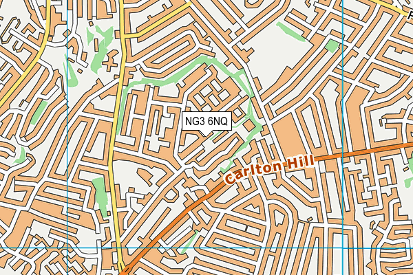 NG3 6NQ map - OS VectorMap District (Ordnance Survey) NG3 6NQ map - OS VectorMap District (Ordnance Survey)