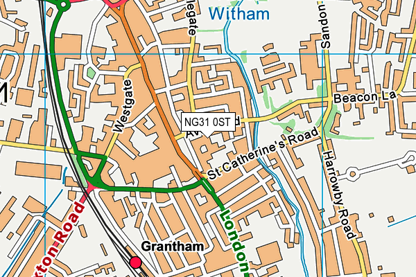 NG31 0ST map - OS VectorMap District (Ordnance Survey) NG31 0ST map - OS VectorMap District (Ordnance Survey)