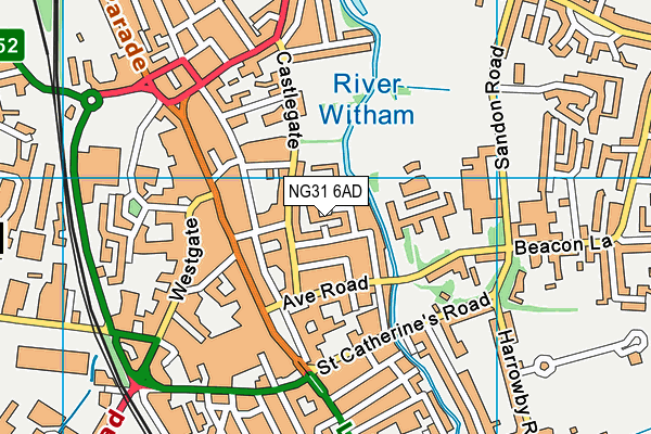 NG31 6AD map - OS VectorMap District (Ordnance Survey) NG31 6AD map - OS VectorMap District (Ordnance Survey)