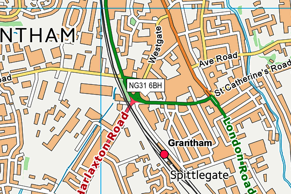 NG31 6BH map - OS VectorMap District (Ordnance Survey) NG31 6BH map - OS VectorMap District (Ordnance Survey)