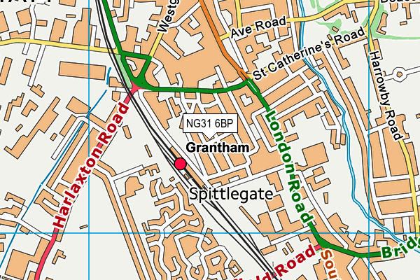 NG31 6BP map - OS VectorMap District (Ordnance Survey) NG31 6BP map - OS VectorMap District (Ordnance Survey)