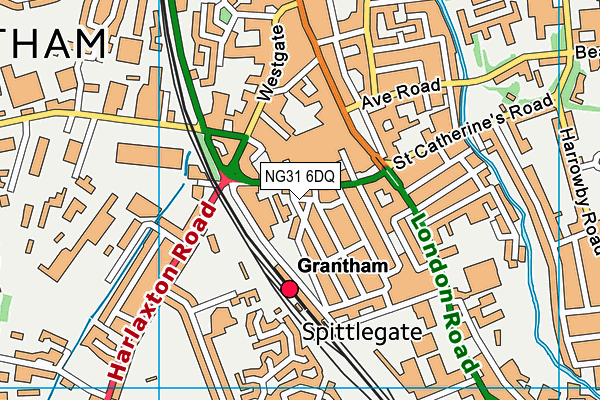 NG31 6DQ map - OS VectorMap District (Ordnance Survey) NG31 6DQ map - OS VectorMap District (Ordnance Survey)