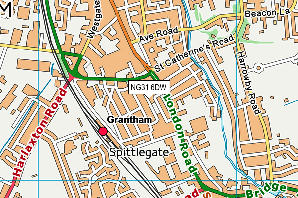 NG31 6DW map - OS VectorMap District (Ordnance Survey) NG31 6DW map - OS VectorMap District (Ordnance Survey)