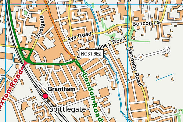 NG31 6EZ map - OS VectorMap District (Ordnance Survey)