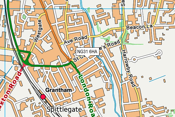 NG31 6HA map - OS VectorMap District (Ordnance Survey) NG31 6HA map - OS VectorMap District (Ordnance Survey)