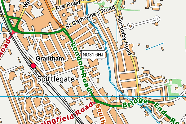 NG31 6HJ map - OS VectorMap District (Ordnance Survey) NG31 6HJ map - OS VectorMap District (Ordnance Survey)