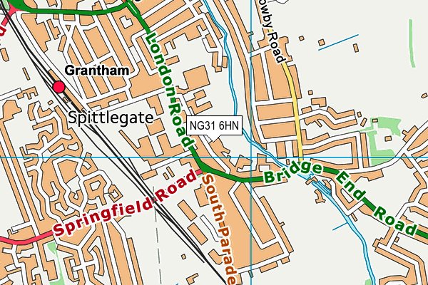 NG31 6HN map - OS VectorMap District (Ordnance Survey) NG31 6HN map - OS VectorMap District (Ordnance Survey)
