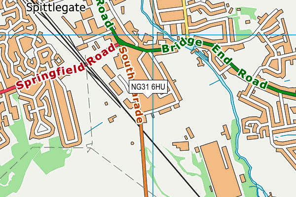 NG31 6HU map - OS VectorMap District (Ordnance Survey) NG31 6HU map - OS VectorMap District (Ordnance Survey)