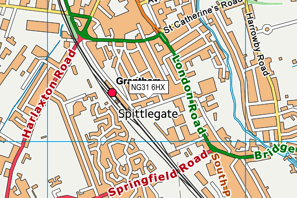 NG31 6HX map - OS VectorMap District (Ordnance Survey) NG31 6HX map - OS VectorMap District (Ordnance Survey)