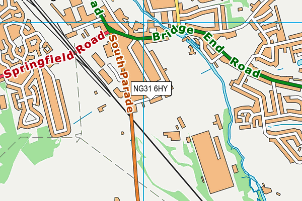 NG31 6HY map - OS VectorMap District (Ordnance Survey)