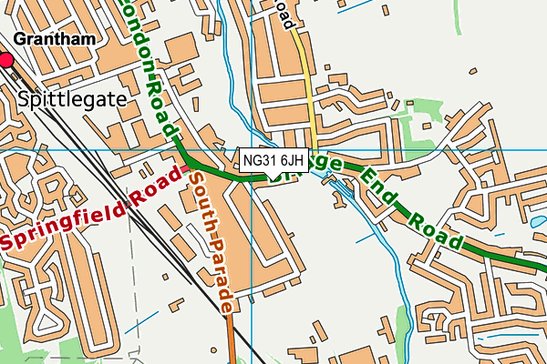 NG31 6JH map - OS VectorMap District (Ordnance Survey) NG31 6JH map - OS VectorMap District (Ordnance Survey)
