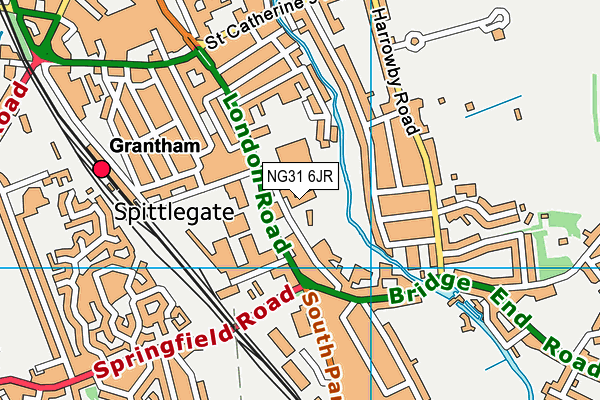 NG31 6JR map - OS VectorMap District (Ordnance Survey) NG31 6JR map - OS VectorMap District (Ordnance Survey)
