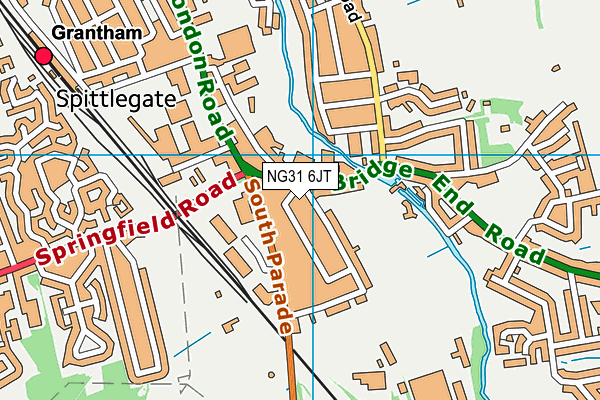 NG31 6JT map - OS VectorMap District (Ordnance Survey) NG31 6JT map - OS VectorMap District (Ordnance Survey)