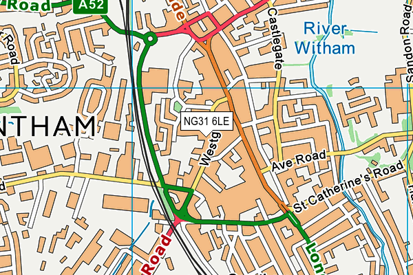 NG31 6LE map - OS VectorMap District (Ordnance Survey) NG31 6LE map - OS VectorMap District (Ordnance Survey)