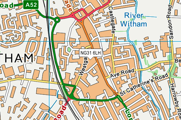 NG31 6LH map - OS VectorMap District (Ordnance Survey) NG31 6LH map - OS VectorMap District (Ordnance Survey)