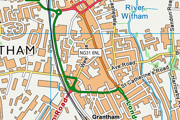 NG31 6NL map - OS VectorMap District (Ordnance Survey) NG31 6NL map - OS VectorMap District (Ordnance Survey)