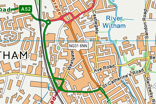NG31 6NN map - OS VectorMap District (Ordnance Survey) NG31 6NN map - OS VectorMap District (Ordnance Survey)