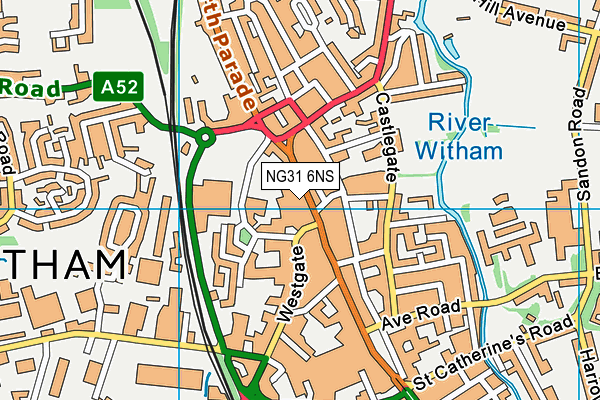 NG31 6NS map - OS VectorMap District (Ordnance Survey) NG31 6NS map - OS VectorMap District (Ordnance Survey)