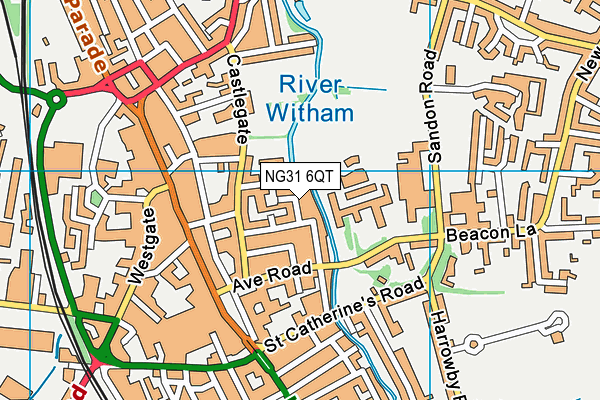 NG31 6QT map - OS VectorMap District (Ordnance Survey) NG31 6QT map - OS VectorMap District (Ordnance Survey)
