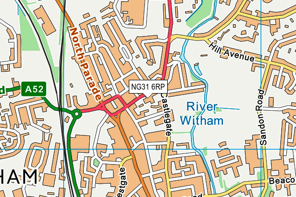 NG31 6RP map - OS VectorMap District (Ordnance Survey) NG31 6RP map - OS VectorMap District (Ordnance Survey)
