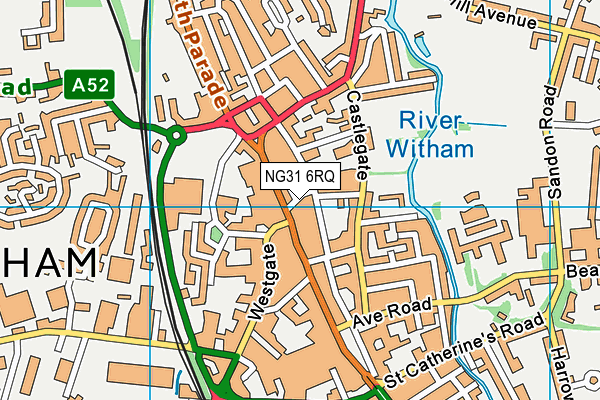 NG31 6RQ map - OS VectorMap District (Ordnance Survey) NG31 6RQ map - OS VectorMap District (Ordnance Survey)