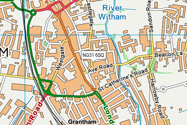 NG31 6SQ map - OS VectorMap District (Ordnance Survey) NG31 6SQ map - OS VectorMap District (Ordnance Survey)