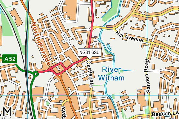 NG31 6SU map - OS VectorMap District (Ordnance Survey) NG31 6SU map - OS VectorMap District (Ordnance Survey)
