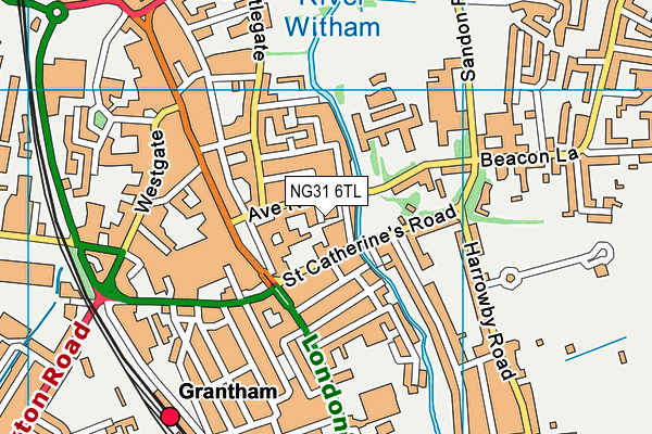 NG31 6TL map - OS VectorMap District (Ordnance Survey) NG31 6TL map - OS VectorMap District (Ordnance Survey)