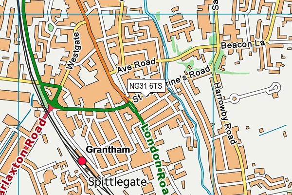 NG31 6TS map - OS VectorMap District (Ordnance Survey) NG31 6TS map - OS VectorMap District (Ordnance Survey)