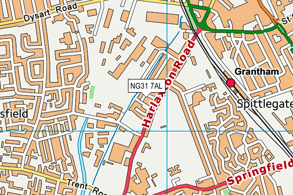 NG31 7AL map - OS VectorMap District (Ordnance Survey) NG31 7AL map - OS VectorMap District (Ordnance Survey)