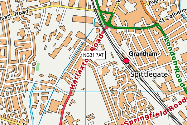 NG31 7AT map - OS VectorMap District (Ordnance Survey) NG31 7AT map - OS VectorMap District (Ordnance Survey)