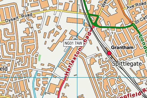 NG31 7AW map - OS VectorMap District (Ordnance Survey) NG31 7AW map - OS VectorMap District (Ordnance Survey)