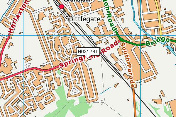 NG31 7BT map - OS VectorMap District (Ordnance Survey) NG31 7BT map - OS VectorMap District (Ordnance Survey)