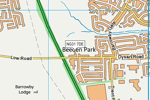NG31 7DE map - OS VectorMap District (Ordnance Survey) NG31 7DE map - OS VectorMap District (Ordnance Survey)
