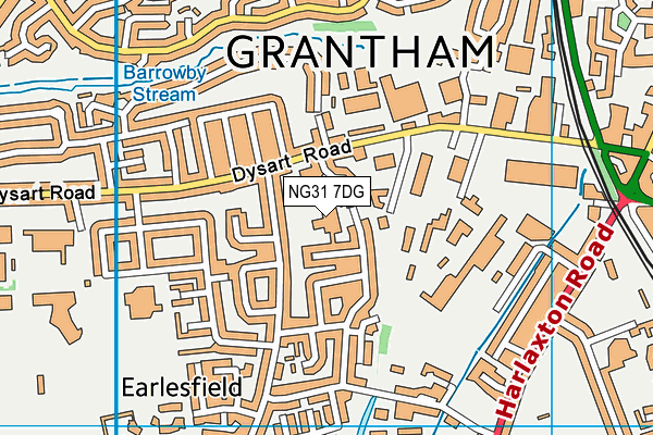 NG31 7DG map - OS VectorMap District (Ordnance Survey) NG31 7DG map - OS VectorMap District (Ordnance Survey)